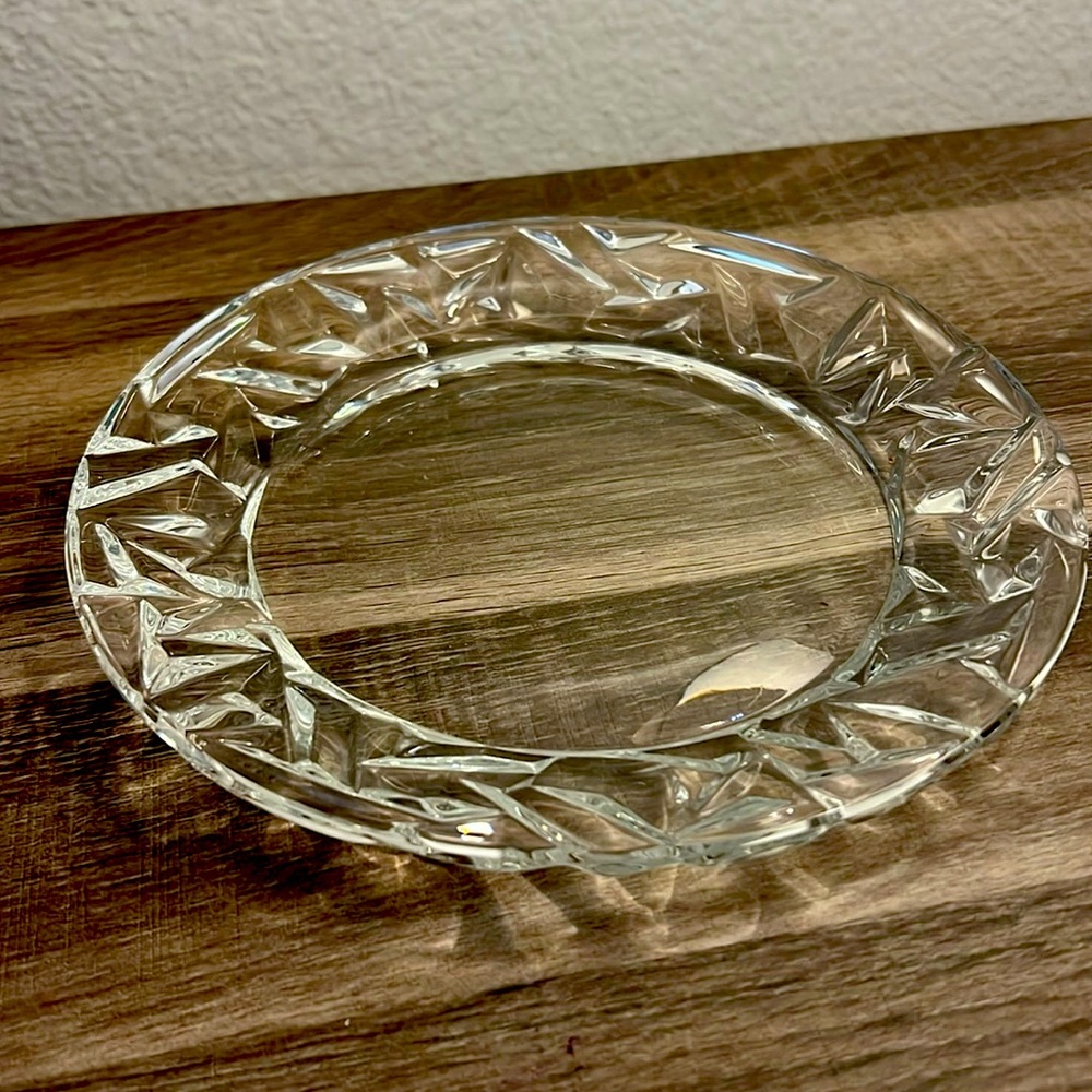 Tiffany & Company Rock Cut Crystal Plate